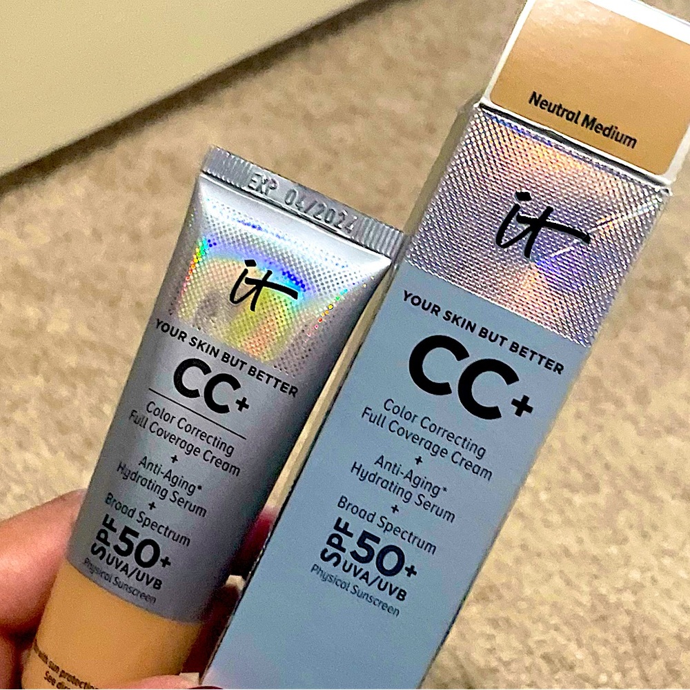 IT Cosmetics CC+ Cream with SPF 50+ shade neutral medium